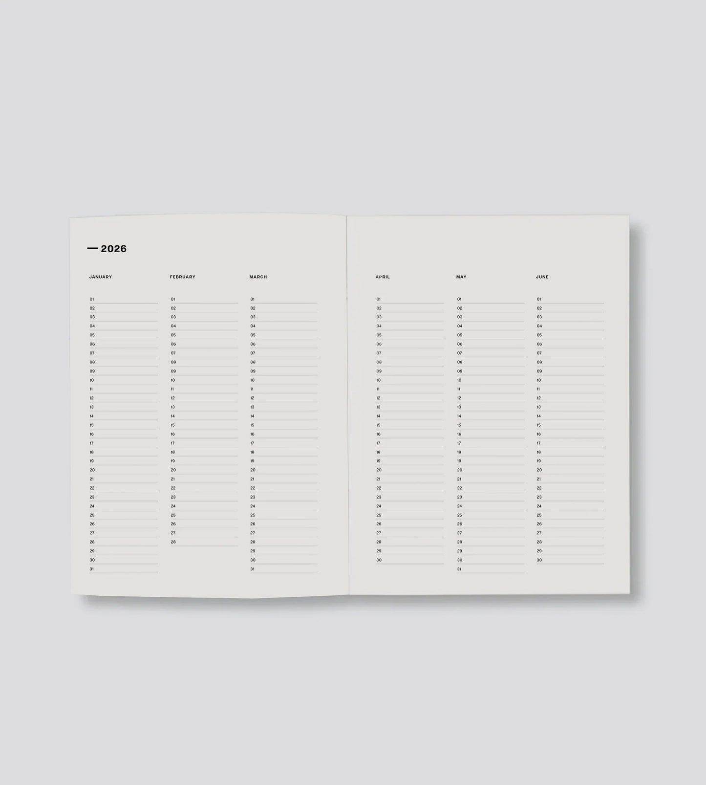 Father Rabbit x Gabrielle Gatt 2026 Daily Diary